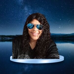 Reflective Blue Sunglasses with Dark Frame